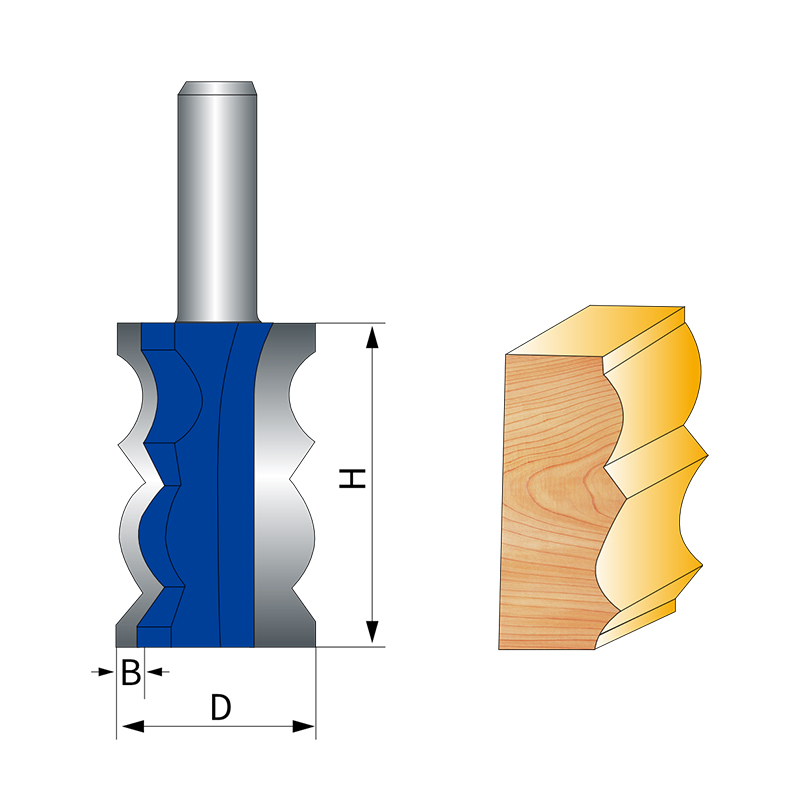 Crown Moulding Bits Type A