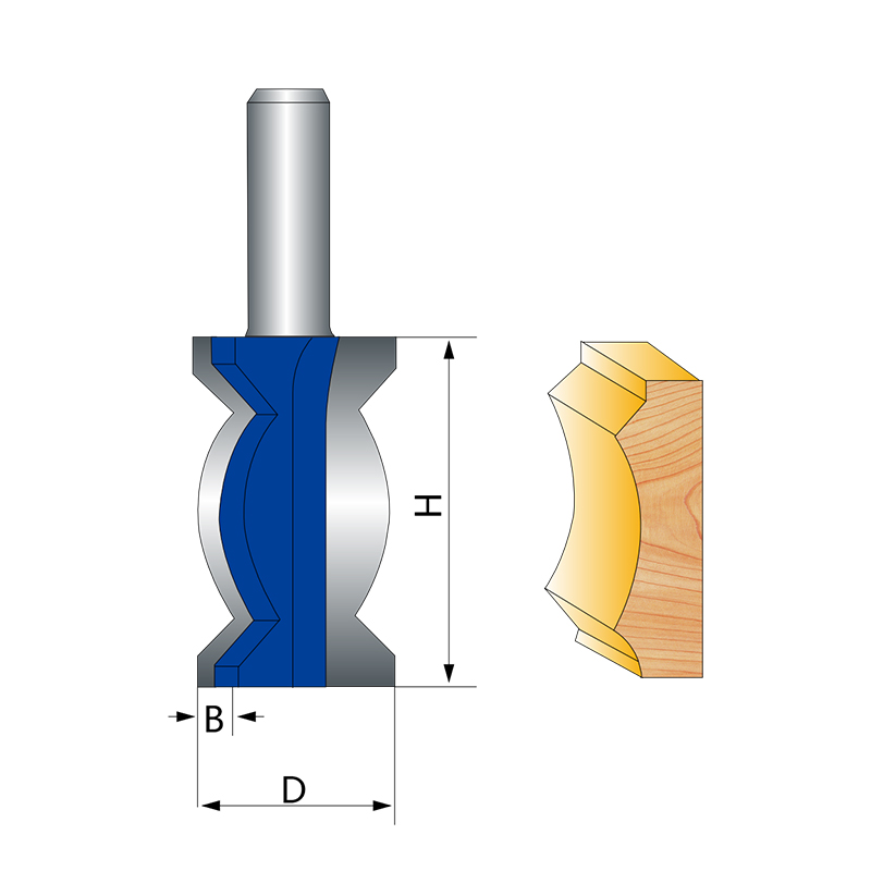 Crown Moulding Bits Type C