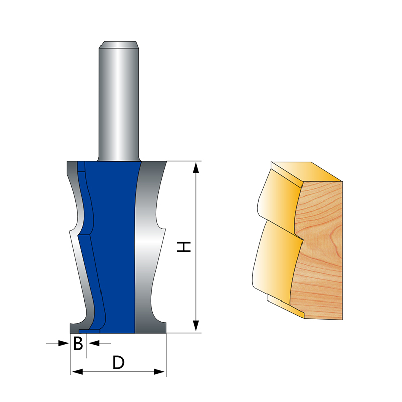 Crown Moulding Bits Type B